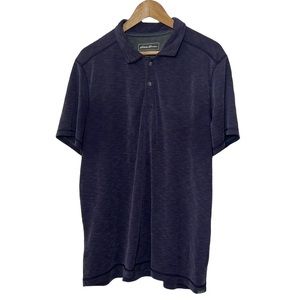 Eddie Bauer Active Purple Golf Shirt Short Sleeve Polo SZ XL